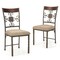 Costway Set of 2/4 Dining Room Chairs Armless Kitchen Chairs Set with Seat Cushion